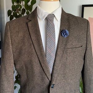 Single Button Brown Blazer 42R